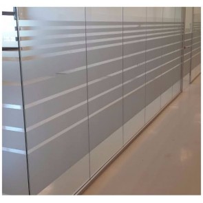 Buzlu Cam Dekor Folyosu Gri Kumlama (Frosted) Ekonomik Seri