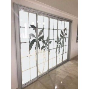 Buzlu Kumlama Cam Dekor Folyosu (Etc White)