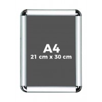 A4 Çıtçıtlı Alüminyum Rondo Çerçeve 21*30cm